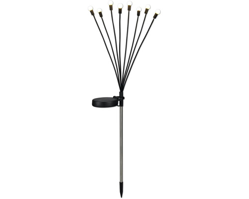 Solarleuchte mit Erdspieß und acht Leuchtdioden