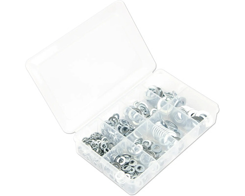 Sortimentskasten mit Unterlegscheiben und Dichtscheiben