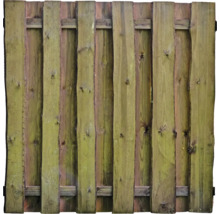 Holzzaun-Element aus vertikalen Holzbrettern