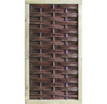 Blickschutzmatte aus Weide mit Holzrahmen