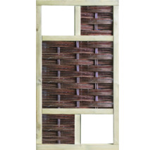 Sichtschutzelement aus Holz und Weide
