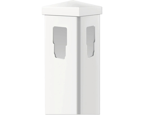 Pfosten aus Kunststoff mit Aussparungen