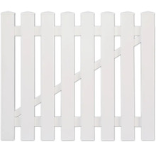 Weißes Gartentor aus Holz