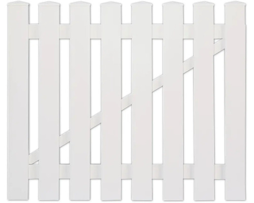 Weißes Gartentor aus Holz