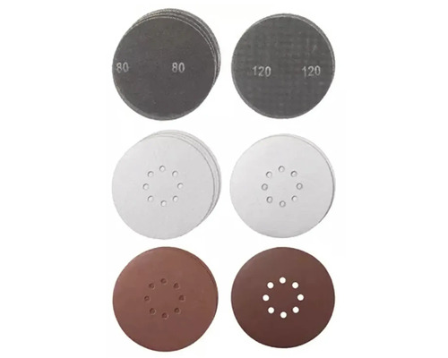 Verschiedene Schleifscheiben mit unterschiedlichen Körnungen.