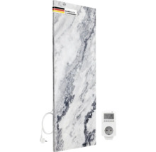 Infrarotheizung mit Marmoroptik und Thermostatsteckdose