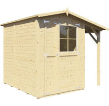 Holzgartenhaus mit Fenster und Vordach
