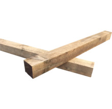 Zwei Holzbalken liegen übereinander.