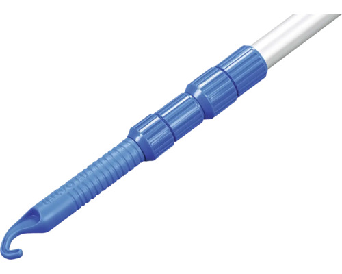 Teleskopstiel mit Haken zum Einhängen von Schwimmbadzubehör