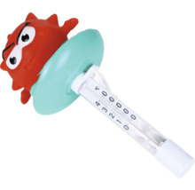 Badethermometer mit rotem Froschdesign zur Temperaturmessung