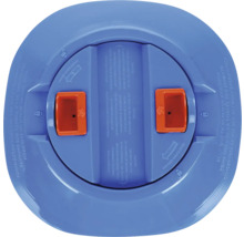 Deckel für Poolchemikalien-Dosierschwimmer, mit Warnhinweisen