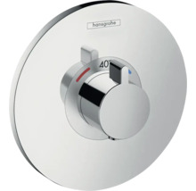 Hansgrohe Logo. Thermostatarmatur zur Temperatureinstellung.