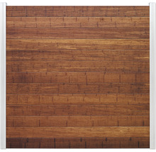 Garagentor mit Holzstruktur
