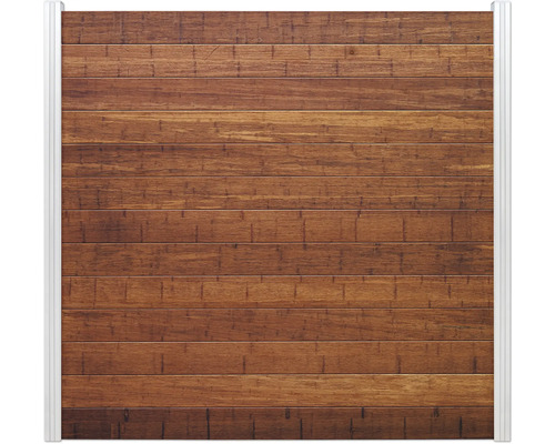 Garagentor mit Holzstruktur