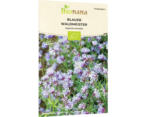 Blumensamen Bionana Waldmeister 'Blauer Waldmeister'