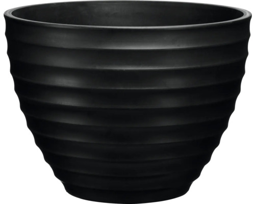 Pflanzgefäß Darwin Ø 26 cm H 19 cm Kunststoff schwarz