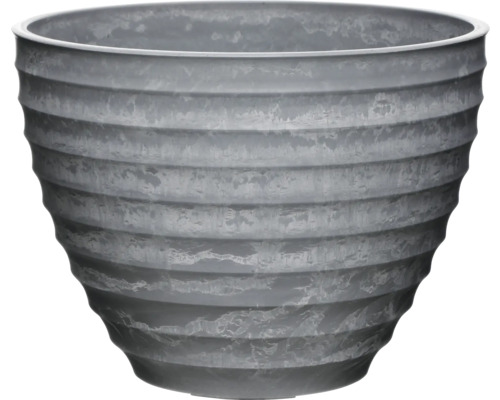 Pflanzgefäß Darwin Ø 26 cm H 19 cm Kunststoff grau
