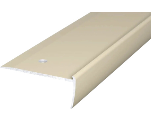 Prinz Treppenkantenprofil Alu sahara gelocht 45 x 18,5 x 2500 mm Profiltreppe aus Metall