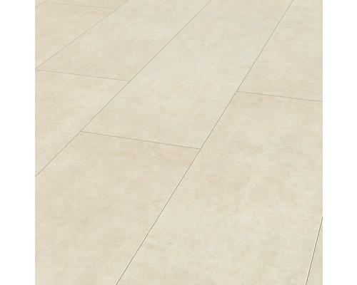 Swiss Krono Laminat Mega Plus Boston Creme Fliesendekor Fliesenoptik 1380 x 326 x 8 mm Verlegte Bodenfliesen im Innenbereich