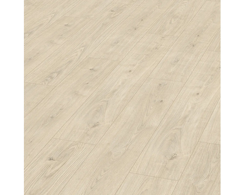 Laminat Berdal Eiche hell Eiche Landhausdiele 129,2 x 193 x 7 mm Heller Laminatboden mit Holzoptik.