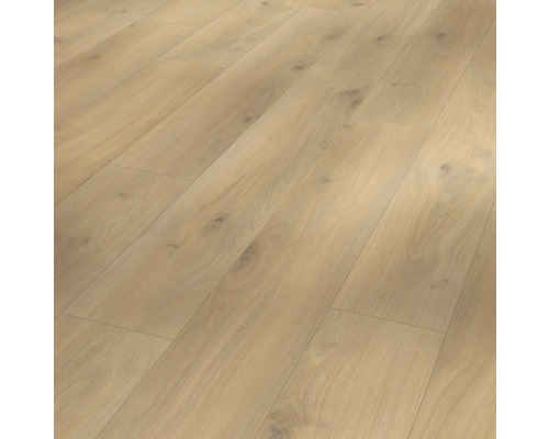 Laminat Basic 200 Eiche Horizont natur Landhausdiele 1285 x 194 x 7 mm Bodenbelag aus Laminat mit Holzstruktur
