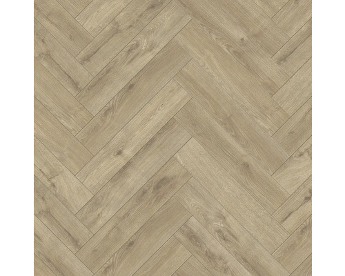 Laminat Maestro Herring Oak Harlech Eiche Fischgrät 630 x 126 x 8 mm