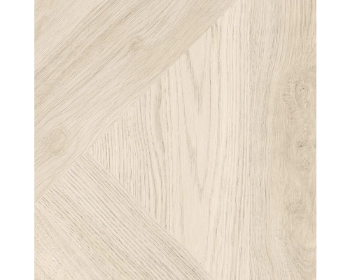 Laminat wasserfest Aqualine Smart Oak Milano Bella Eiche Fischgrät 1290 x 329 x 8 mm Helles Holzbodenmuster mit Maserung