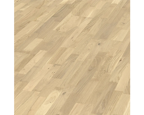 Parkett Dolomiten Eiche Schiffsboden Naturgeölt Gebürstet 2390 x 200 x 13 mm Helle Eichenparkettboden-Ansicht