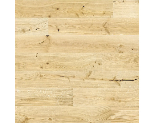 Parkett Eiche 1-Stab Vintage Landhausdiele gebürstet naturgeölt 1092 x 130 x 14 mm Parkettboden aus Eiche mit natürlicher Holzstruktur