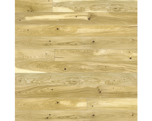 Holzbodenbelag mit natürlicher Maserung und Astlöchern