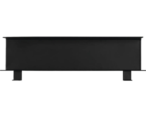 Schwarzer Briefkasten mit Ständer