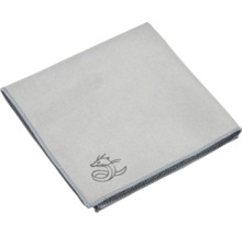 Graues Mikrofasertuch mit Drachenlogo