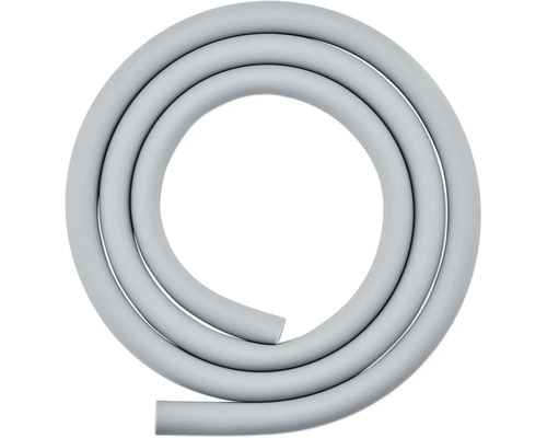Grauer Duschschlauch in Ringform