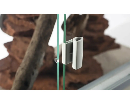 Terrarium Glas Türschloss