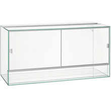 Terrarium aus Glas mit Schiebetüren