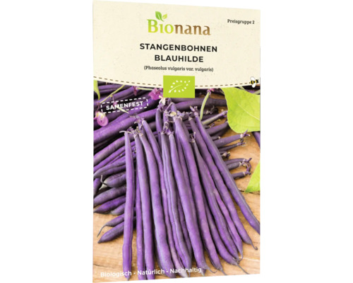 Gemüsesamen Bionana Stangenbohnen 'Blauhilde'