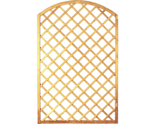 Teilelement Bogen-Rankgitter 120 x 180/160 cm kesseldruckimprägniert Holzspalier mit abgerundetem oberen Abschluss für den Garten