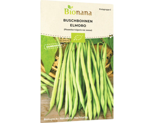 Gemüsesamen Bionana Buschbohnen 'Elmoro'