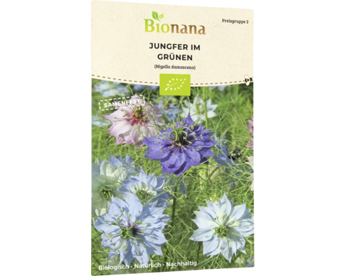 Blumensamen Bionana Jungfer im Grünen 'Nigella damascena'