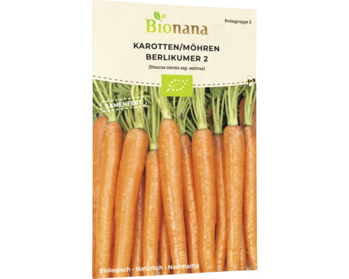 Gemüsesamen Bionana Karotte 'Berlikumer 2'