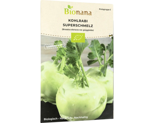 Gemüsesamen Bionana Kohlrabi 'Superschmelz'