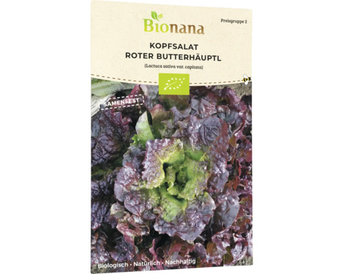 Salatsamen Bionana Kopfsalat 'Roter Butterhäuptl'