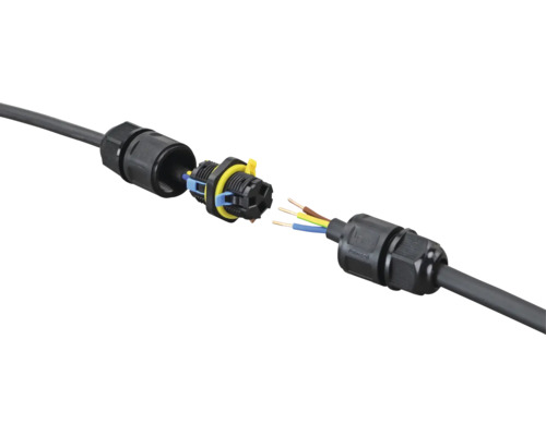 Elektrischer Kabelverbinder mit Kabeln