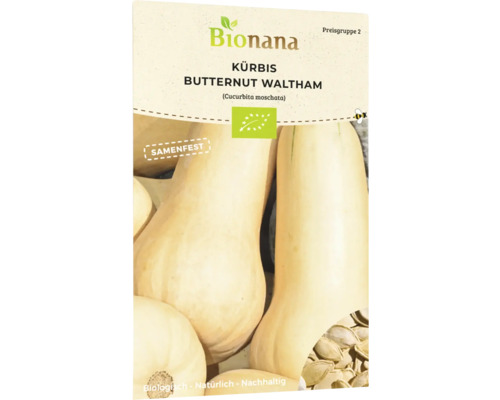 Gemüsesamen Bionana Kürbis 'Butternut Waltham'