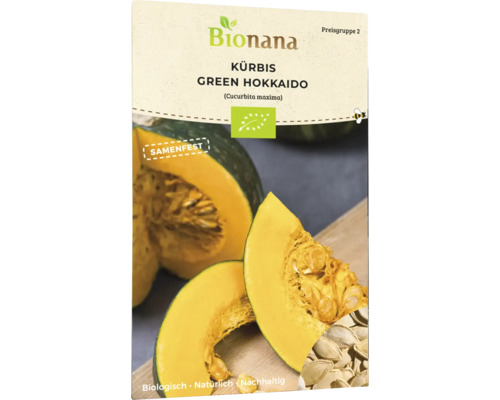 Gemüsesamen Bionana Kürbis 'Green Hokkaido'