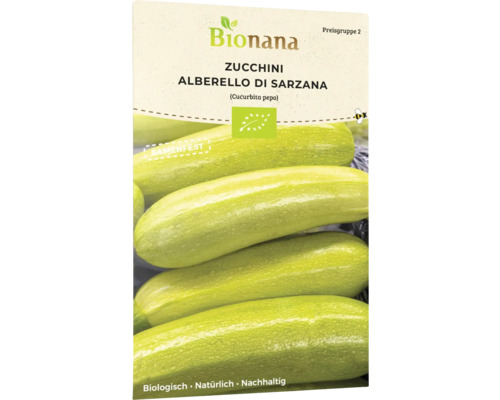 Gemüsesamen Bionana Zucchini 'Alberello di Sarzana'