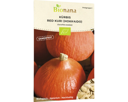 Gemüsesamen Bionana Kürbis 'Red Kuri (Hokkaido)'