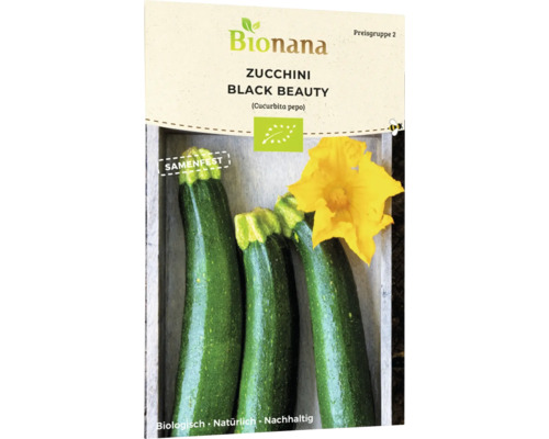 Gemüsesamen Bionana Zucchini 'Black Beauty'