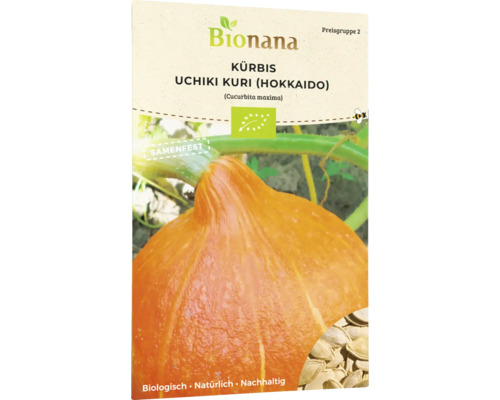 Gemüsesamen Bionana Kürbis 'Uchiki Kuri (Hokkaido)'