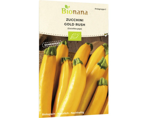 Gemüsesamen Bionana Zucchini 'Gold Rush'